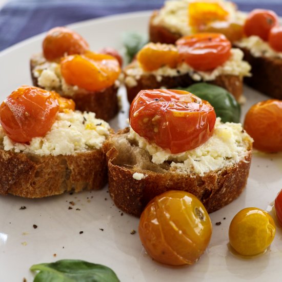 cherry tomato crostini