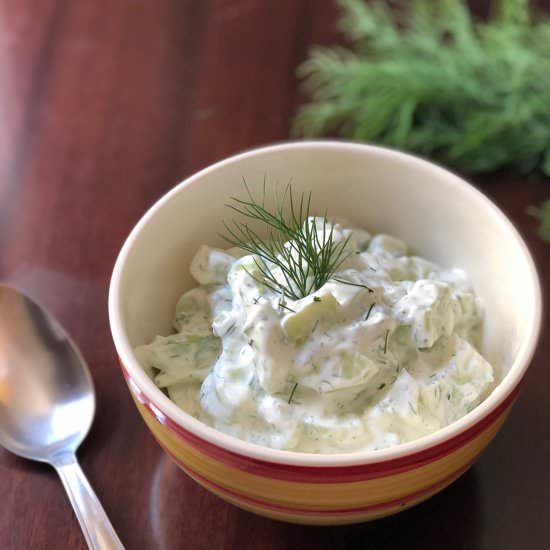 Tzatziki Cucumber Salad