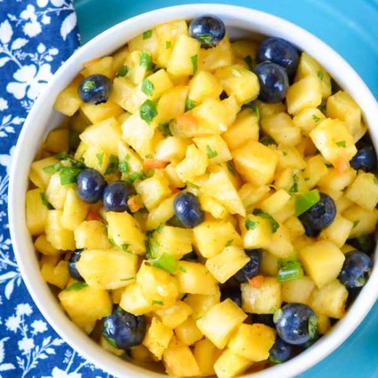 Habanero Pineapple Blueberry Salsa