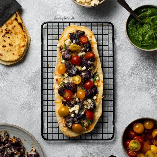 Pasilla Chile Cauliflower Flatbread