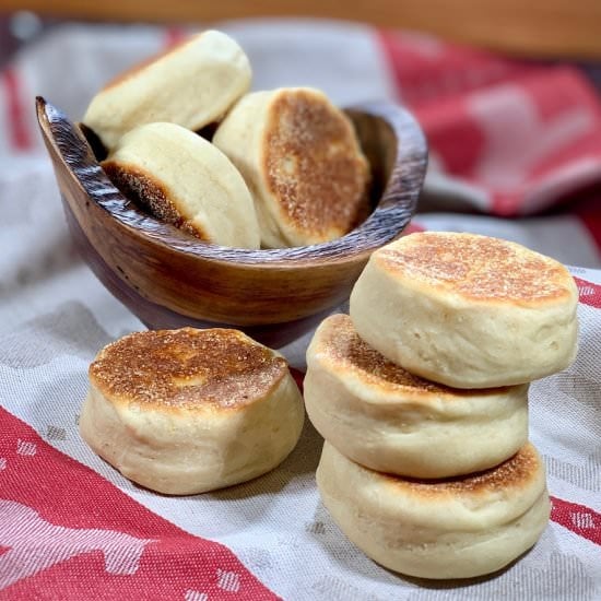 Sourdough English Muffins