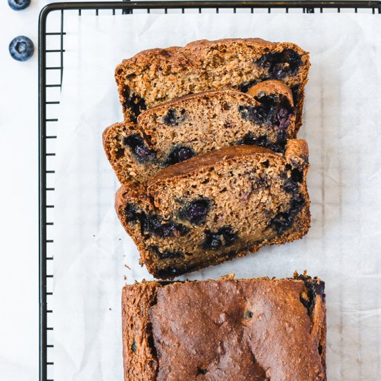 Vegan Blueberry Banana Bread