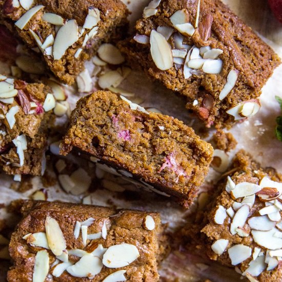 Paleo Strawberry Blondies