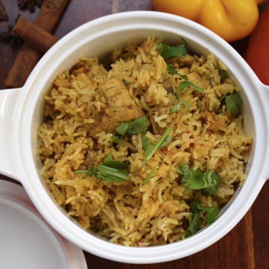 Chicken yakhni pulao