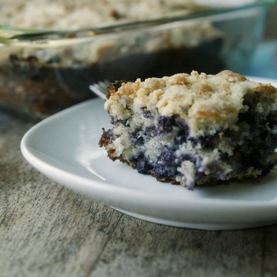 Blueberry Oatmeal Crumb Cake