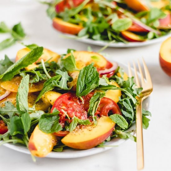 Heirloom Tomato and Peach Salad