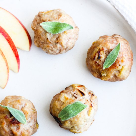 Sage & Apple Breakfast Meatballs