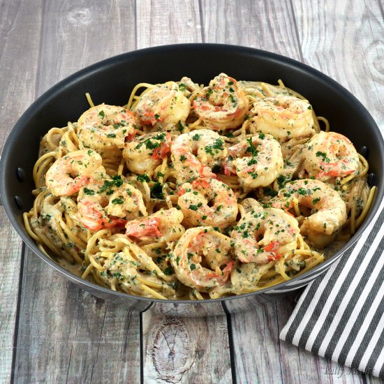 Creamy Garlic Shrimp Pasta