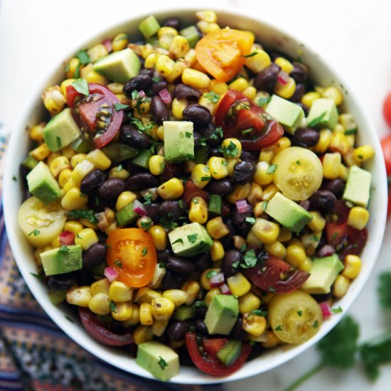 summer black bean and corn salad