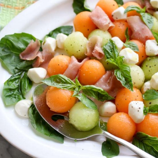 Melon Ball Prosciutto Salad