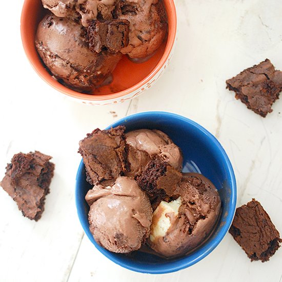 Triple chocolate ice cream