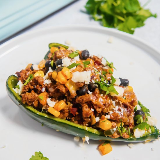 Stuffed Poblano Peppers