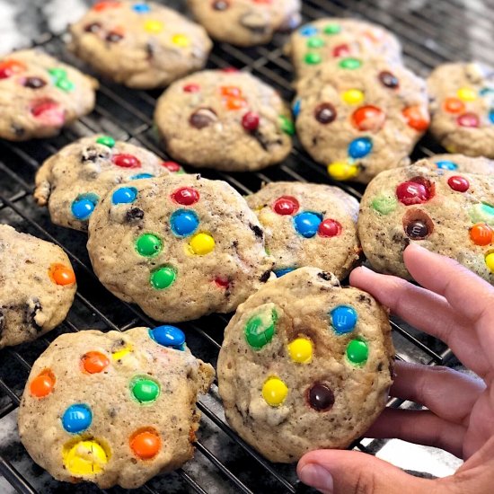 oreo and m&m cookies