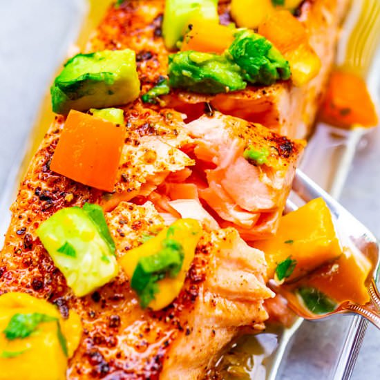 Chile Lime Salmon + Mango Avocado