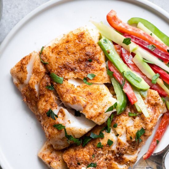 Low Carb Cajun Grilled Cod