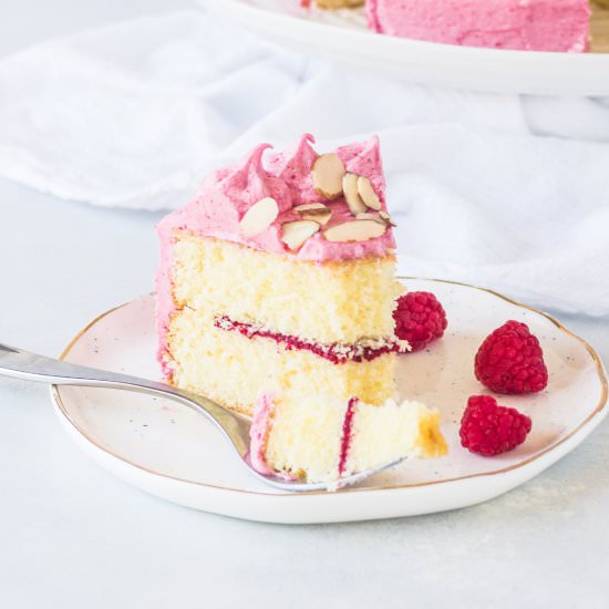 Raspberry Almond Cake