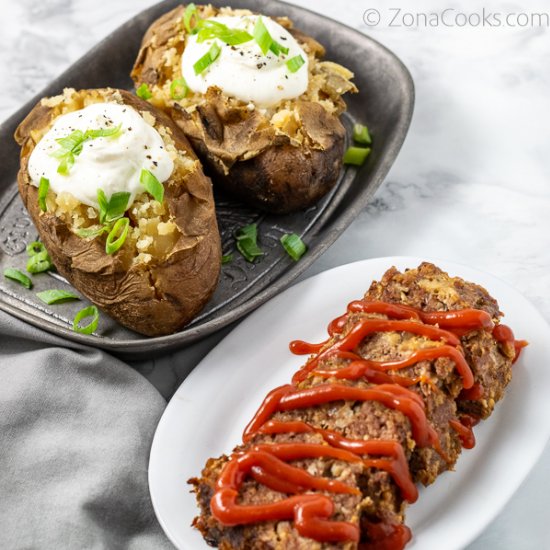 Slow Cooker Meatloaf Potatoes