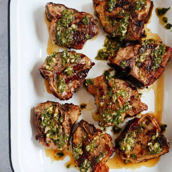 Grilled lamb chops