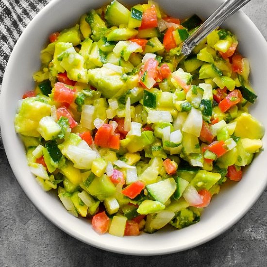 Cucumber Avocado Salad (10 Mins)