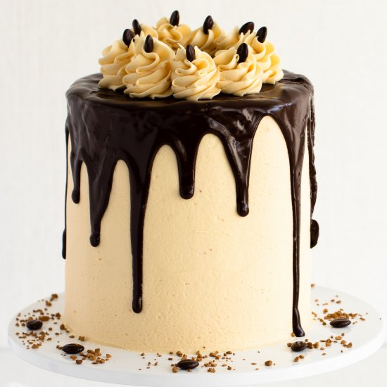 Caramel Mocha Cake (vegan)