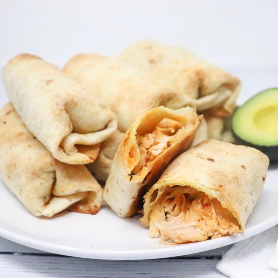 Oven Baked Chicken Chimichangas