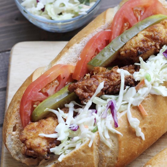 Cajun Fried Chicken Po’Boys