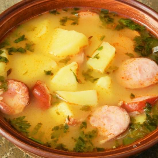 Smoked Sausage Potato Soup