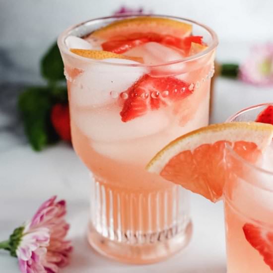 White Sangria with grapefruit