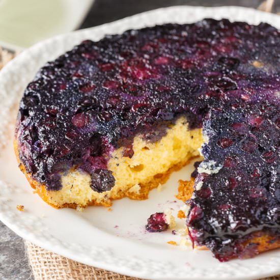 Blueberry Upside Down Cake