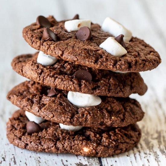 Chocolate Marshmallow Cookies