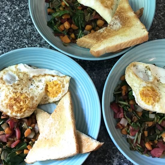 Beet, Carrot & Onion Breakfast Bowl