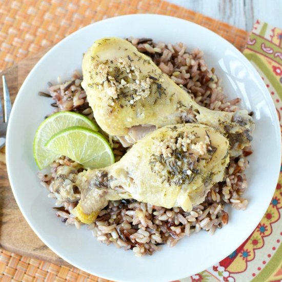 Slow Cooker Garlic Lime Chicken