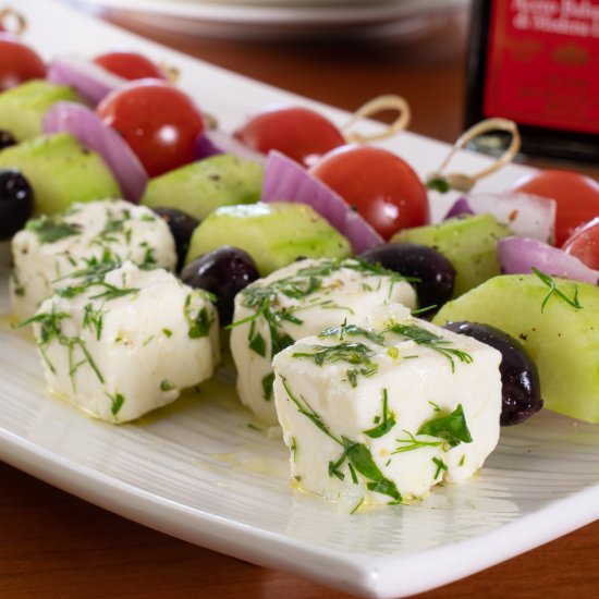 Greek Salad Skewers