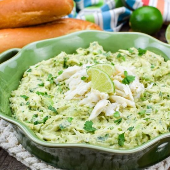 CREAMY CILANTRO CRAB DIP