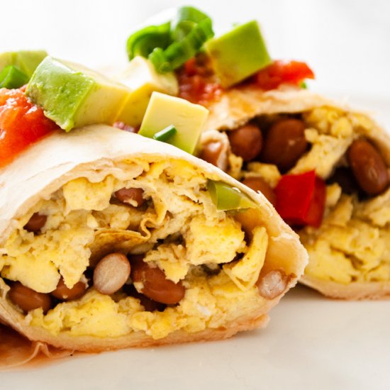 Freezer Breakfast Burritos