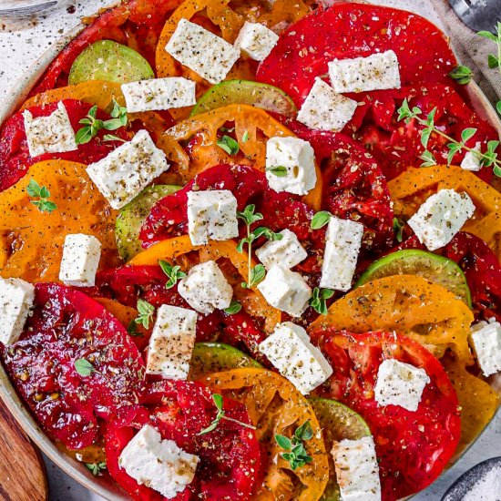 Heirloom Tomato Feta Salad