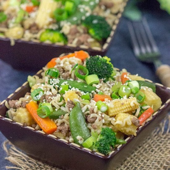 Beef Noodle Stir Fry