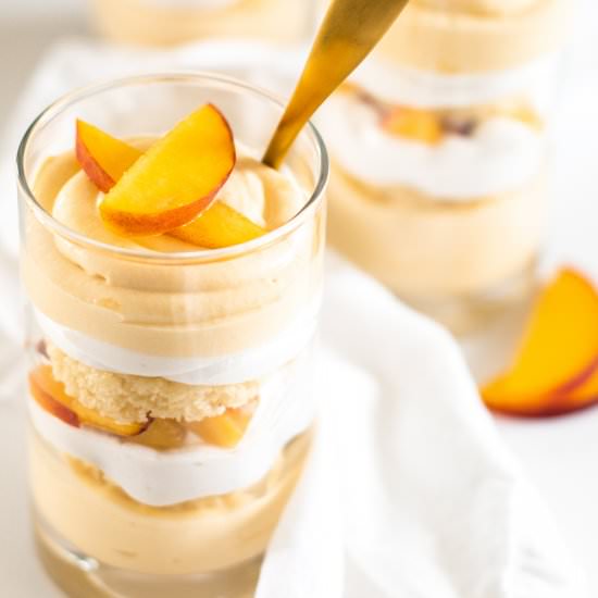 Peach Mousse Trifle