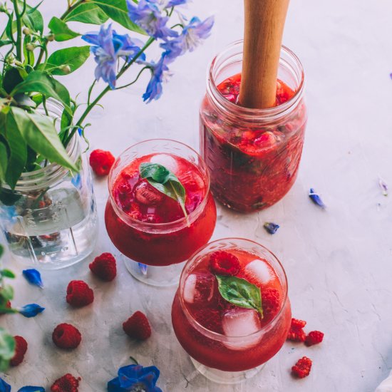 Raspberry Rose Basil Scrub