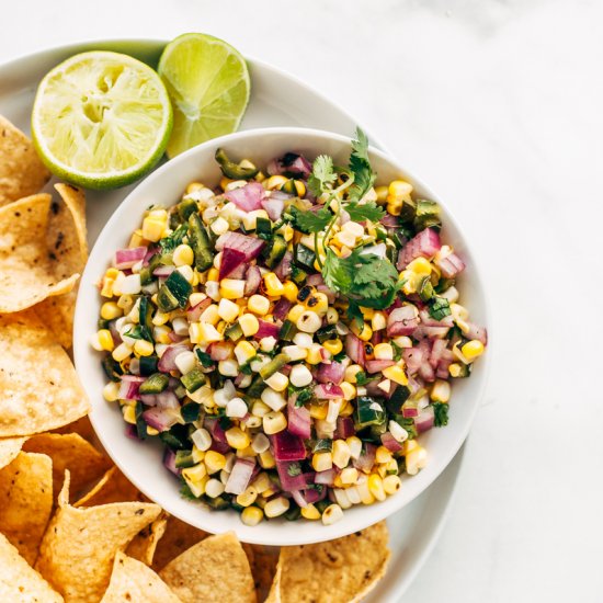 Roasted Sweet Corn Salsa