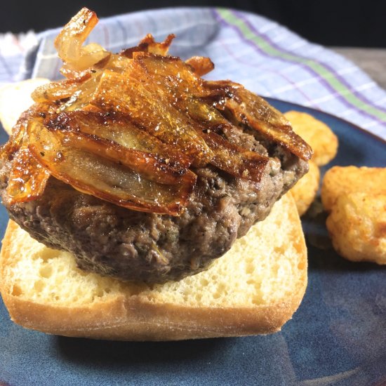 Bison Mushroom Burgers