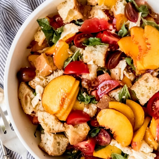 PEACH PANZANELLA SALAD