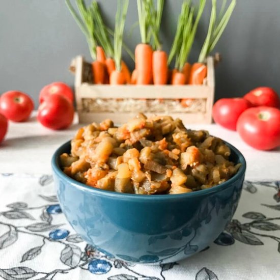 A simple recipe for eggplant caviar