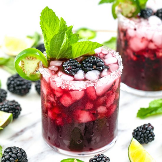 Spicy Vodka Blackberry Smash