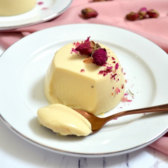 Rose Infused Panna Cotta