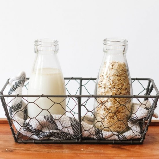 Homemade Oat Milk:Quick easy recipe