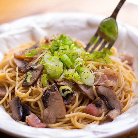 Japanese Wafu Pasta with Mushrooms