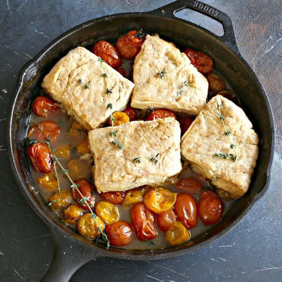 Biscuit Topped Tomato Cobbler