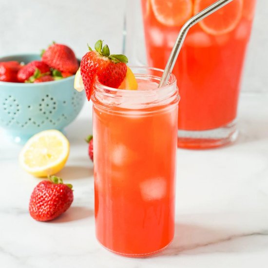 Sparkling Strawberry Lemonade