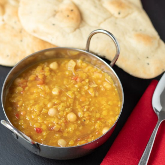 Chickpea and Red Lentil Dahl